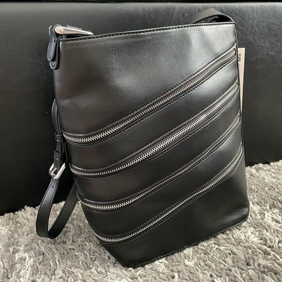 NWT Zara Zippered Bucket Bag - Picture 8 of 13